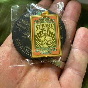 Brand New In Packaging Strike Gently Deluxe Matchbox Enamel Pin